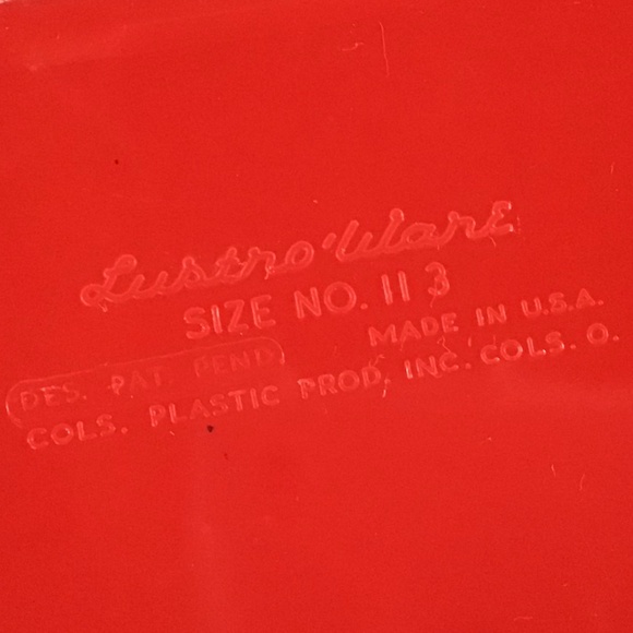 Vintage Lustro Ware Canister 8pc Set Red & Cream Flour Sugar Coffee Tea - Picture 6 of 15